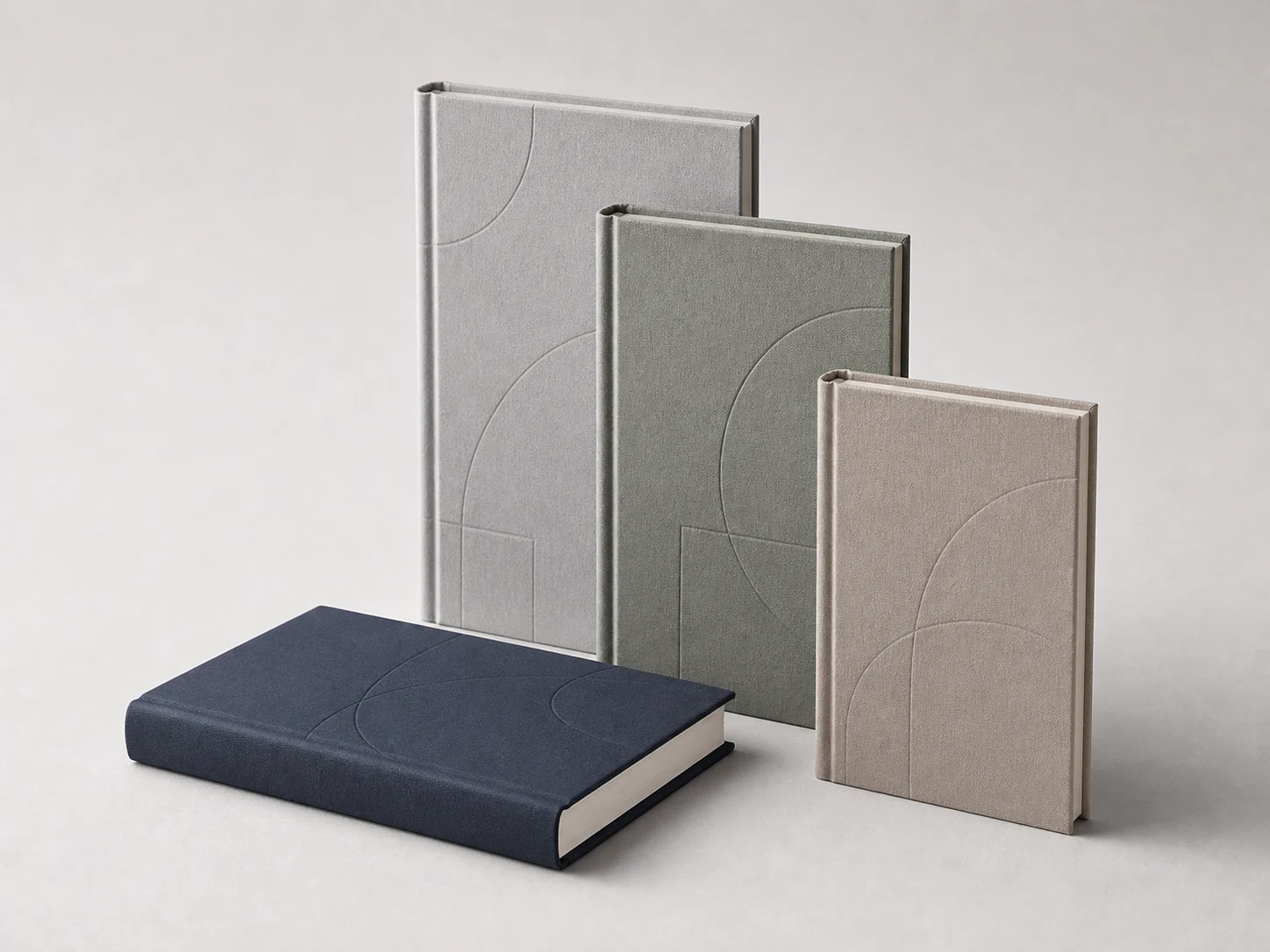 Printed hardcover book prepared for a factory quote
